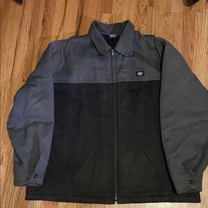Dickies Men's Two-Tone Black and Gray Jacket